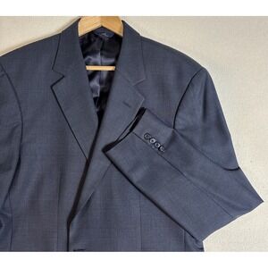 Brooks Brothers Blazer‎ Sport Coat Mens 44 L Gray Wool Glen Plaid